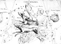 Souhvězdí podle Hevelia Uranographia