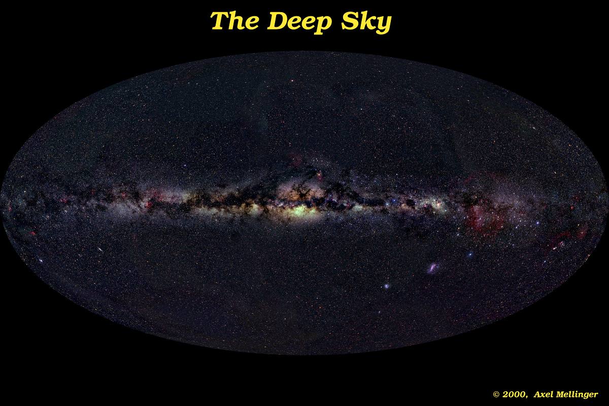 Panoráma Galaxie - Aitoffova projekce