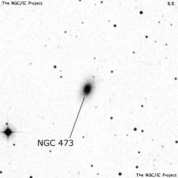 Negativní snímek oblohy NGC 473