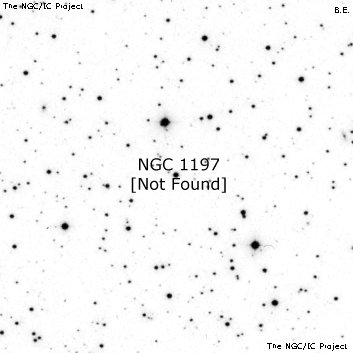 Negativní snímek oblohy NGC 1197