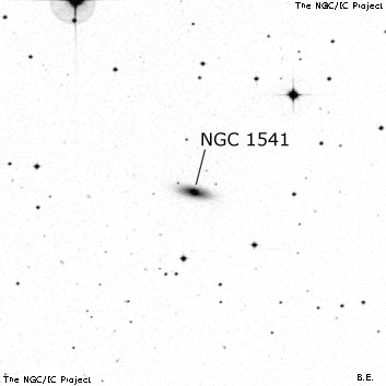 Negativní snímek oblohy NGC 1541