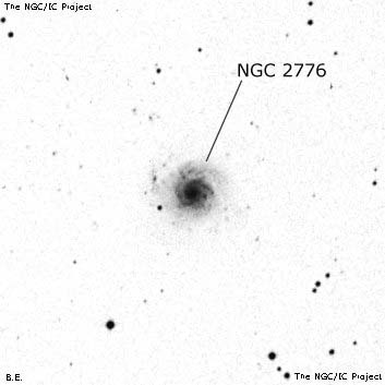 Negativní snímek oblohy NGC 2776