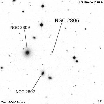 Negativní snímek oblohy NGC 2806