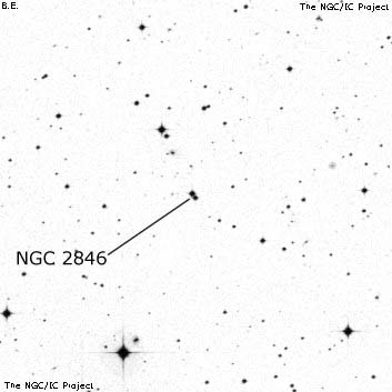 Negativní snímek oblohy NGC 2846