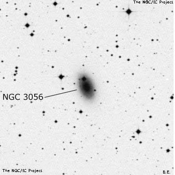 Negativní snímek oblohy NGC 3056