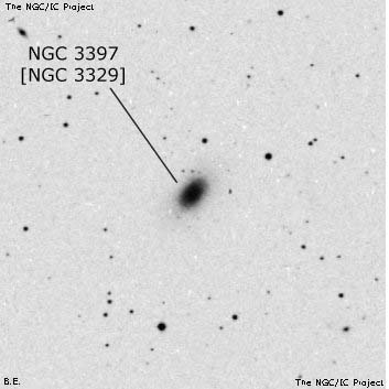 Negativní snímek oblohy NGC 3397