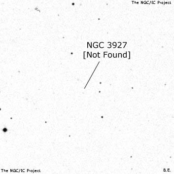 Negativní snímek oblohy NGC 3927
