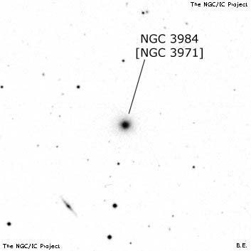 Negativní snímek oblohy NGC 3984