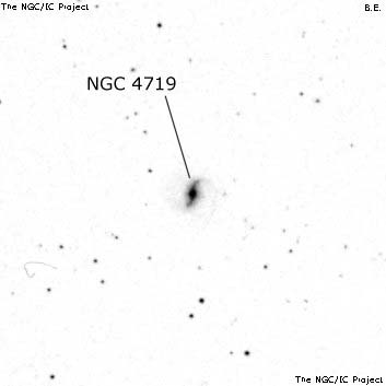 Negativní snímek oblohy NGC 4719