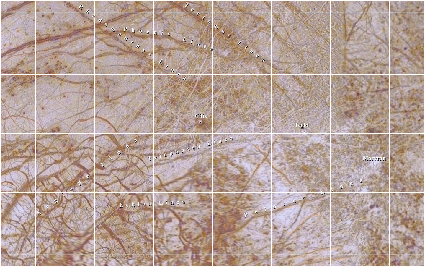Mapa Europy - čtyřúhelník 8